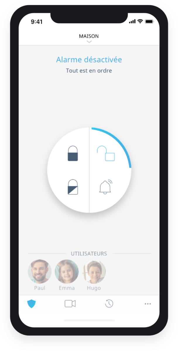 Application mobile telesurveillance