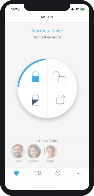 Notification alarme smartphone